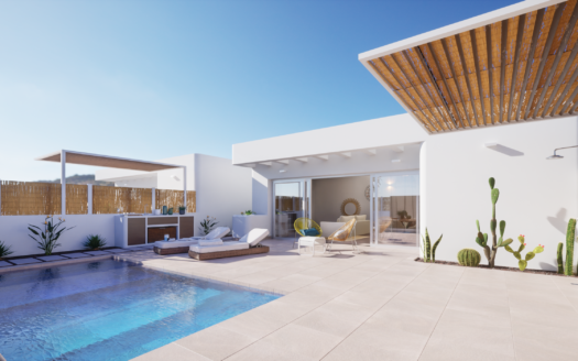 Modern one level villa with 3 bedrooms and private pool in Los Alcázares