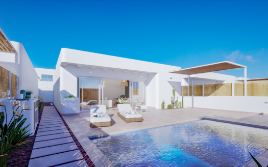 Modern one level villa with 3 bedrooms and private pool in Los Alcázares
