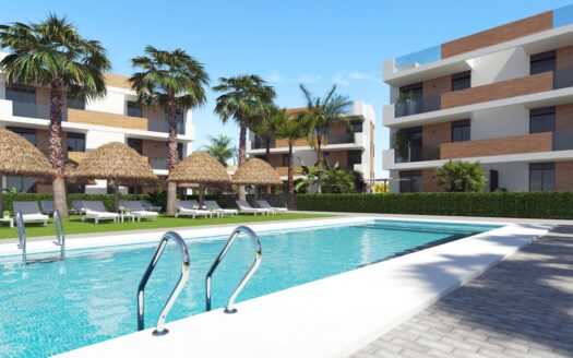 Frontline golf apartments on the ground floor with spacious garden in La Serena Golf