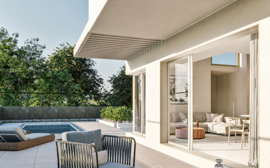 Nowoczesna willa z widokiem na morze w Финестрате