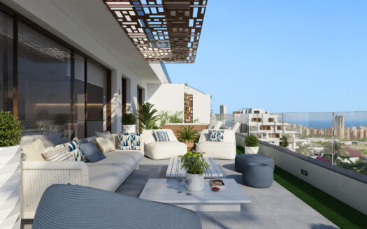 Frontline Penthouse met zonneterras en uitzicht op zee in La Serena Golf in Los Alcázares