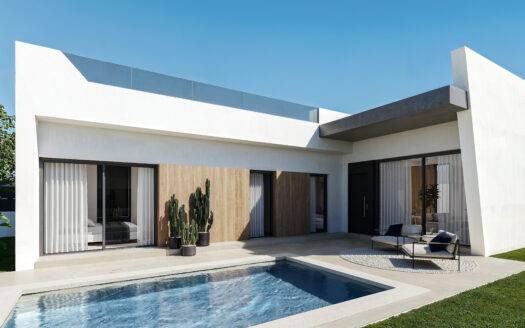 Modern luxury one-level villas in San Miguel de Salinas-Alicante