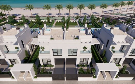Beach villas in Los Acazares