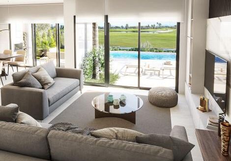 Modern frontline golf villas at La Serena Golf – Los Alcazares