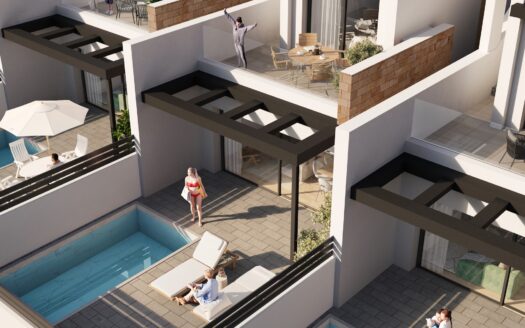 Modern townhouses in Torrevieja