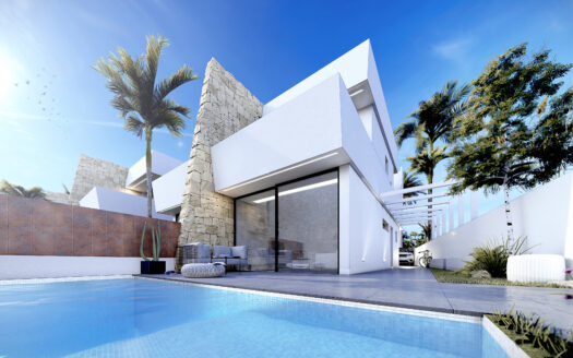 Key Ready semi detached villa 800m from the beach in San Javier