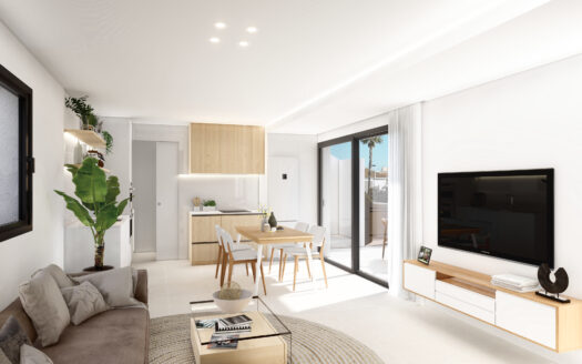 Modern apartments with private pool 450m from the beach in San Pedro del Pinatar-Murcia