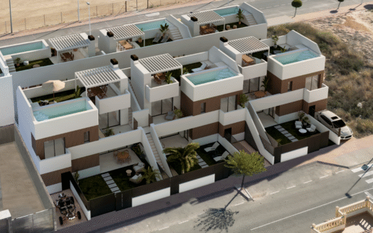 Modern apartments with private pool 450m from the beach in San Pedro del Pinatar-Murcia